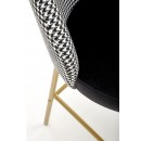 Стул барный HALMAR H113 черный/белый